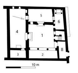 두라 에우로포스의 기독교 교회. 전형적인 민가 건축.