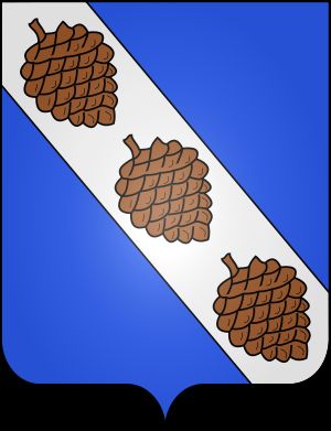 세 개의 솔방울이 특징인 파르톤 드 본 가문의 문장