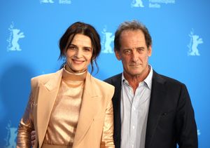 2022년 베를린 영화제에서 줄리엣 비노쉬와 뱅상 랭동