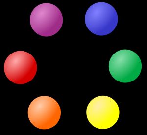 탈색된 모발의 붉은색, 오렌지색, 노란색 언더톤을 중화하기 위해 어떤 토너 색상을 사용해야 하는지 보여주는 다이어그램