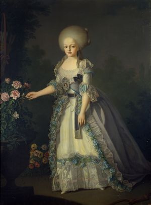 베자 공작부인 카를로타 호아키나, 주세페 트로니作, 1787년.