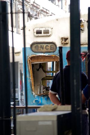 2012년 사고 후의 열차