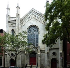 1860년에 건축된 워싱턴 스퀘어 감리교 감독 교회