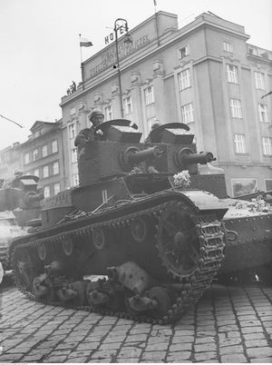 뮌헨 협정 이후 1938년 10월 트란스-올자를 점령한 7TP의 쌍포탑형