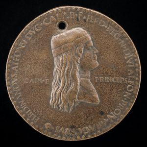 카푸아 공작 페르디난디노의 메달. 아드리아노 피오렌티노, 1494년 이전, 워싱턴 국립 미술관