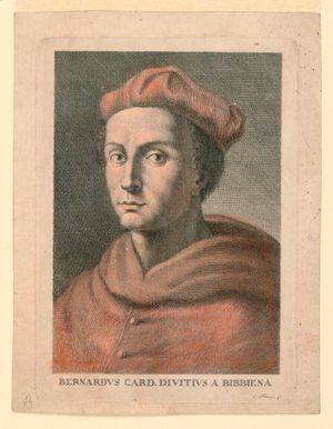 18세기 판화 속의 추기경 베르나르도 도비치 다 비비에나