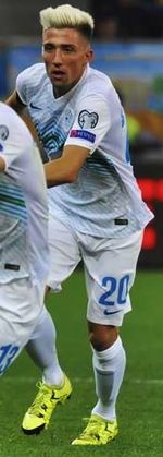 슬로베니아 대표팀에서 뛰는 캄플(2015년)