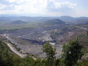 플레블라 인근의 탄광