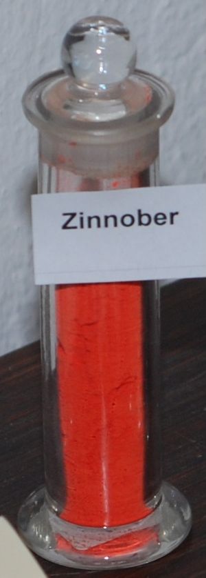 버밀리언, 역사적인 염료 컬렉션, 독일 드레스덴 공과대학교