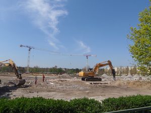 2016년 4월, 철거된 경기장 부지