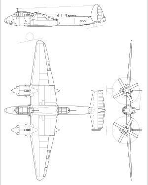 투폴레프 Tu-2 3면도