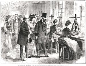 앨버트 에드워드, 웨일스 공, 그리고 알렉산드라 공주, 1874년 길로트 빅토리아 공장