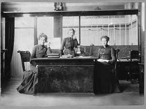 1902-1903년 스웨덴 스톡홀름의 전화교환원