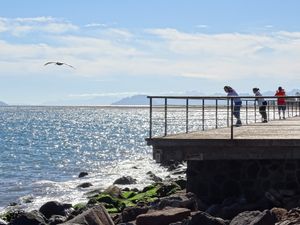 로레토의 말레콘에서 바라본 캘리포니아 만의 모습.