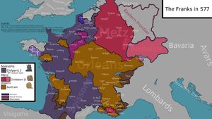 킬페리크 1세가 남부를 확보한 후 프랑크 왕국