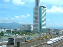 시즈오카 하비 페어 행상장을 멀리서 바라본 모습