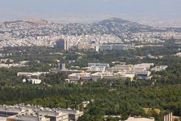 칼로게로스 언덕에서 바라본 조그라푸 캠퍼스