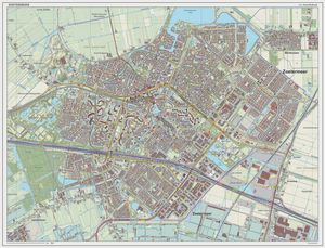 2014년 주테르메이르의 지형도