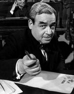 1965년 텔레비전 앤솔로지 용기 있는 사람들(Profiles in Courage)에서 조지 W. 노리스 역을 맡은 보즐리