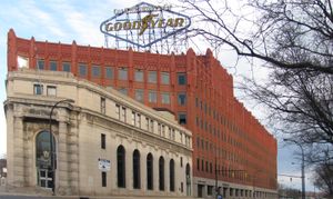 애크런에 있는 굳이어의 원래 본사