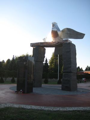 크로아티아 독립 전쟁에서 전사한 군인들을 기리는 기념비