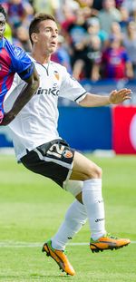 2012년 10월 발렌시아에서 뛰고 있는 페레이라