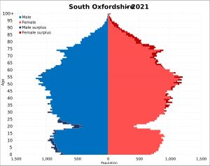 사우스옥스퍼드셔 인구 피라미드