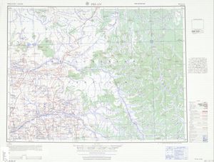 北安}})을 포함한 지도 (AMS, 1951)