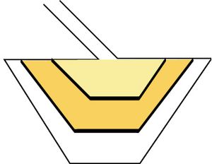 하구에서 바다의 앞바다에 걸쳐 강의 흐름이 약해지거나 없어질 때 토사가 퇴적되는 모습