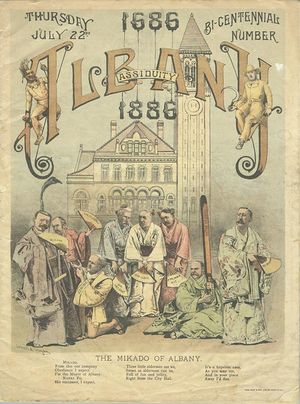 올버니, 뉴욕의 200주년을 기념하는 정치 풍자극