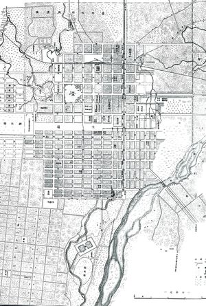 1891년의 삿포로 시가도