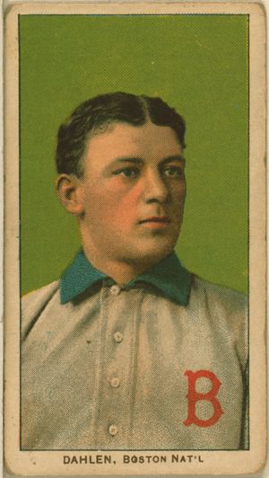 빌 달렌의 야구 카드, T206 세트.