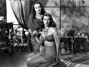 영화 타잔과 인어(1948)에서 안드레아 팔마와 함께 있는 크리스티안