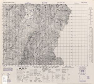 다푸 지도와 주변 지역 (1944년, TAIHO-SHŌ 大埔庄으로 표기)