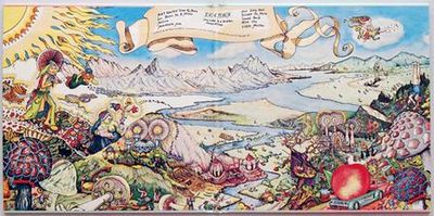 Eat a Peach 내부 게이트폴드 아트