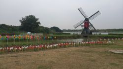 더위안피 네덜란드 마을. 더위안피의 맞은편은 류자이 구에 속한다