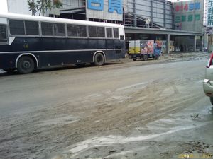 2009년 치산구의 태풍 모라꼿 피해.