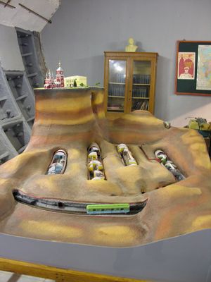 지하 시설 RFQ "Tagan"의 모형.