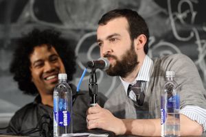 Jamie Wilkinson(오른쪽)과 Kenyatta Cheese at ROFLCon II, 2010