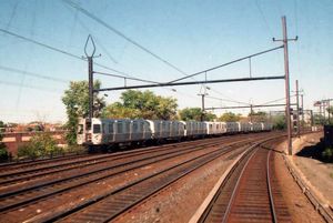 1997년 뉴어크행 열차의 정면 모습