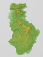 도쿠노 섬의 지형도