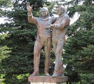 코시체에 있는 레메크와 구바레프 동상