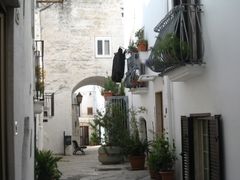 역사 지구의 좁은 거리