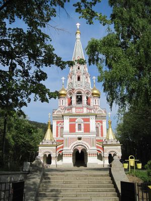 러시아 양식의 쉬프카 기념 교회