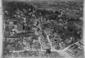 발터 미텔홀저가 100m 상공에서 찍은 항공 사진 (1919)