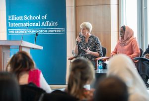 2019년 국제 용기 있는 여성 수상자들과 함께하는 엘리엇 스쿨 행사