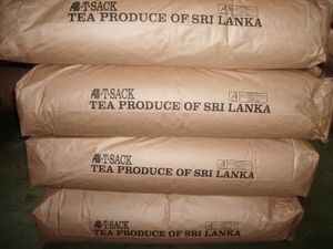 수출 예정인 스리랑카산 차.