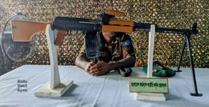 방글라데시 육군의 BD-15 경기관총