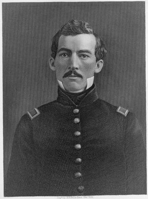 1850년대 필립 셰리든 소위의 초상화, 헨리 브라이언 홀의 작품