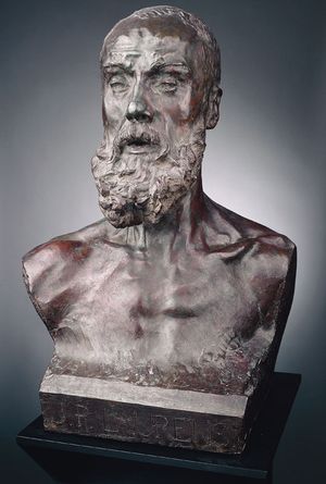 오귀스트 로댕이 제작한 장폴 로랑스의 흉상, 1881년, 드레스덴 알베르티눔 소장